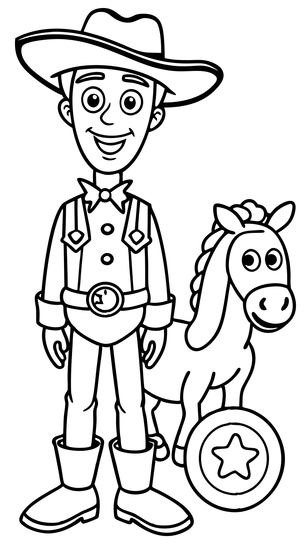 coloriages de jouets woody